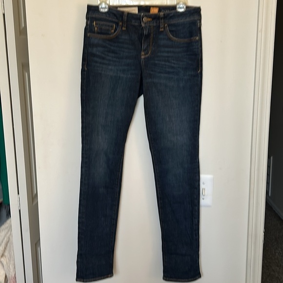 Pilcro and letterpress Anthropologie Dark low rise straight leg jeans size 28 - Picture 2 of 7